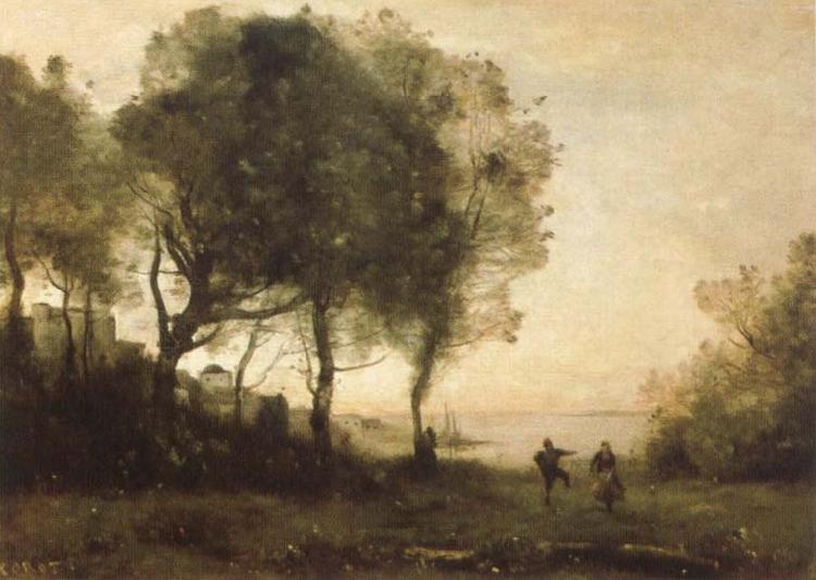 Jean Baptiste Camille  Corot rural scene Germany oil painting art